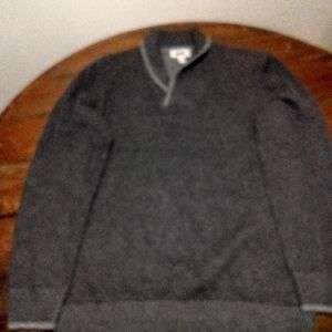 NWT Joseph Abboud Charcoal V-Neck Sweater